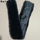 沐銘爾萊羽絨服毛領(lǐng)男單買仿獺兔毛毛領(lǐng)子衣領(lǐng)貼防臟服小毛領(lǐng)單賣通用 黑色 55*6