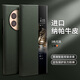 洽利頂奢牛皮適用華為mate50/50E手機(jī)殼手機(jī)保護(hù)套真皮翻蓋手機(jī)套智能昆侖視窗全包高檔防摔皮套男款 華為mate50/50E天青色丨奢華頭層牛皮