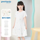 歌瑞家（greatfamily）兒童連衣裙2024夏新款兒童裝短袖裙子家居服莫代爾A類(lèi)樂(lè )友 女款【美人魚(yú)】 120 cm