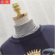 示牧假領(lǐng)子高領(lǐng)棉秋冬女內(nèi)搭純色圍脖圍巾保暖配衛(wèi)衣毛衣假衣領(lǐng)女 白色條紋