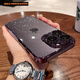 蒙凱仕 星空閃粉適用蘋果14promax手機(jī)殼iphone14promax新款電鍍邊框透明高級感帶鏡頭膜全包防摔硬殼 蘋果14ProMax【暗夜紫】星河閃粉*帶鏡頭膜
