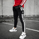 阿迪達(dá)斯 （adidas）男褲 春季新款運(yùn)動(dòng)褲訓(xùn)練衛(wèi)褲加絨保暖休閑針織收腿小腳長褲子 GK9545/斷碼處理 S (175/76A)