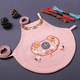 哈尼手工（HoneyDIY）哈尼 刺繡diy嬰兒手工自繡孕婦diy手工制作刺繡肚兜寶寶 長(zhǎng)命多福（粉）
