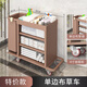 申梵（SHENFAN）酒店布草車客房專用工作車賓館打掃衛(wèi)生工具車小型清潔保潔手推車 加厚單邊扶手4寸地毯輪
