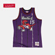 MITCHELL & NESS官方復古球衣98-99賽季球迷版復古運動(dòng)背心 猛龍隊-卡特復古速干球衣 紫色1 XL