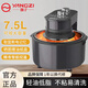 揚(yáng)子空氣炸鍋家用智能多功能大容量可視新款空氣炸電薯?xiàng)l機(jī)電烤箱一體 黑灰7.5L/全景可視/雙旋鈕