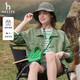 哈吉斯（HAZZYS）女裝 春秋款女士寬松休閑工裝風(fēng)夾克女ASVSU0BAX05 綠色GR M (160/84A 38)