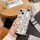 葵也適用蘋果16promax手機(jī)殼全包iPhone15pro腕帶斜挎14帶掛繩女 iphone16promax白底碎花腕帶+掛繩