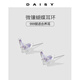 DAISY DREAM999足銀紫色蝴蝶耳釘女ins風(fēng)高級(jí)感精致獨(dú)特耳環(huán)簡(jiǎn)約氣質(zhì)小眾耳飾 蝴蝶耳環(huán)