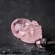 黛螺天然粉晶貔貅吊墜芙蓉石男女飾品禮物