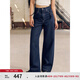 Levi's李維斯25年秋冬新款女士Baggy經(jīng)典高腰寬直筒牛仔褲0001UP 深藍 27 (29)