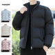 暢登立領(lǐng)棉衣男秋冬新款加厚保暖棉服純色外套御寒衣青年男裝上衣棉襖 黑色 4XL