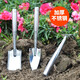 TOMSPOWER全不銹鋼加厚鏟子耙子鐵鍬迷你鏟耙套裝陽(yáng)臺種菜養花多肉園藝工具 全不銹鋼迷你三件套
