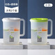 茶花（CHAHUA） 冷水壺塑料家用涼水壺果汁壺大容量杯子耐熱耐高溫涼水杯茶壺 【綠色+白色】 2200ml