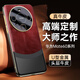 IM-CHEN【復古油蠟真皮+金屬】適用華為mate60手機殼保護套 頭層牛皮輕奢高端商務(wù)定制鏡頭全包-絳紅