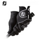 Footjoy高爾夫球手套男士FJ RainGrip雨天專用手套 透氣 舒適golf 手套 左手 RainGrip-黑色 25