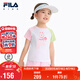 FILA斐樂(lè)兒童童裝短T類(lèi)2025年夏季女小童針織短袖衫