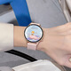 小米機通用iwatch智能運動手環(huán)表女士藍牙電話微信消息提醒支付心率血氧睡眠監(jiān)測計步手環(huán)腕表 12玫金【藍牙通話+離線支付+運動健康等】