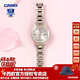 卡西歐（CASIO）【送禮物】手表女SHEEN系藍(lán)寶石鏡面優(yōu)雅輕薄防水送女友電子表 SHE-4522CG-4A蜜桃金