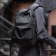 马可·莱登双肩包男士简约休闲背包电脑包潮牌旅行包学生书包MS936骑士黑