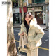瑪嬌媚（Majiaomei）羽絨棉服女短款2025冬季新款韓版小個(gè)子寬松面包服加厚棉衣外套女 雪香綠 M