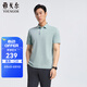 雅戈爾（YOUNGOR）POLO男士春夏青年男短袖POLO衫漢麻抗菌polo衫合款 VSHM533109SCA淺綠 XL
