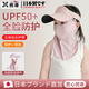 煦凜日本兒童防曬帽子面罩三合一夏季冰絲透氣騎行口罩帽子一體遮陽(yáng)帽 1#粉色 3-12歲 均碼