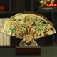 兆宸北京特色手工藝品國(guó)風(fēng)特色禮物送老外京劇臉譜金扇擺件出國(guó)禮品 萬(wàn)里長(zhǎng)城