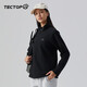 探拓（TECTOP）抓絨衣男女立領(lǐng)打底衫加厚保暖衛(wèi)衣沖鋒衣內(nèi)膽保暖衣服 女款黑色 S