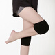 OUZEY夏天用的護膝薄短款男女士關(guān)節保暖炎防寒護漆保護膝蓋神器 黑色【80-140斤】 均 碼