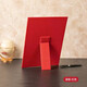 國俊眾搏 A4榮譽(yù)證書(shū)框聘書(shū)擺臺立式單片皮面豎款獲獎獎狀支架封面收納定制做外殼打印內頁(yè)封套外殼 A4豎版紅色    款式二 支架證書(shū)