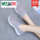 卡帝樂鱷魚（CARTELO）一腳蹬女鞋網面透氣網鞋休閑懶人鞋媽媽運動鞋薄款夏季老北京布鞋 灰色 38