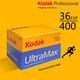 柯達(dá)Kodak 135彩色膠卷負(fù)片 全能ultramax400 LOMO膠卷 傻瓜相機(jī)膠卷 36張