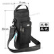 便攜背帶斜跨水壺包戶(hù)外旅行水杯袋加厚保溫杯保護套YZ 大號黑色1130cm