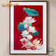 伯莎丹頓新中式銅雕畫(huà)手工鏨刻掛畫(huà)《荷花錦鯉》玄關(guān)沙發(fā)背景墻客廳裝飾畫(huà) 荷花錦鯉 寬50厘米*高70厘米 黑胡桃邊框