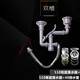 歐琳（OULIN） 水槽下水器 排水管套裝洗菜盆下水管配件落水系統(tǒng)廚房PP下水防臭 雙槽套餐10雙+10單+40排水管