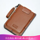 SHIMENGFU銀行卡證件包5CARD卡包創(chuàng  )意超薄男真皮多卡位抽拉頭層牛皮夾卡套 真皮版（棕色）