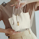 CASSILE卡思樂(lè )包包女包托特包大容量通勤菜籃子手提包送禮生日女神節禮物 白色