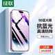 綠聯(lián)防藍(lán)光膜 適用蘋果14鋼化膜 iPhone14ProMax/13抗藍(lán)光膜高清抗指紋防摔保護(hù)貼膜 14Pro【2片+神器】