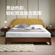NORHOR北歐表情/中古風MCM哥本哈根/DENM真皮曲木軟靠雙人床G 布藝款芥末黃 1500mm*2000mm