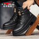 公牛世家男鞋秋冬季馬丁靴男潮流百搭工裝鞋復古耐磨氣質(zhì)皮靴男