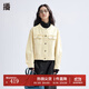 播【商場(chǎng)同款】牛仔外套女2024新款學(xué)院風(fēng)短款上衣BDR1WD0163 W20凝脂白 凝脂白 M