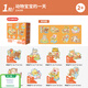 Bravokids百思童年進(jìn)階教育拼圖兒童故事繪本拼圖幼兒早教益智0-6歲玩具 1階-動(dòng)物寶寶的一天【8幅/3-5片 卡通拼圖