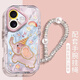杜梵納適用蘋果16promax手機(jī)殼2024新款iPhone16套油畫小象15的14帶掛繩13超火12系列11小眾高級感新品 【羽紗色+珍珠手鏈】油畫小象 iPhone 16
