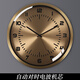 TQJ輕奢簡(jiǎn)約黃銅靜音掛鐘家用臥室時(shí)尚時(shí)鐘掛墻客廳電波鐘石英表 自動(dòng)對時(shí)靜音電波機芯 14英寸（直徑35.5厘米）