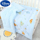 迪士尼迪士尼寶寶豆豆被新生兒包被嬰兒秋冬款豆豆被子嬰兒豆豆絨蓋被可 動(dòng)物園藍色 1米*1米(650克)