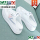 卡帝樂(lè )鱷魚(yú)（CARTELO）包頭半拖鞋女夏季外穿2025新款懶人平底帆布網(wǎng)鞋子涼拖休閑小白鞋 藍色底厚4厘米半拖 36