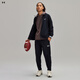 安德瑪（UNDERARMOUR）UA秋冬Track男女情侶簡(jiǎn)約運動(dòng)套裝1389369 黑色001 XL
