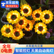 瑜方太陽(yáng)能向日葵花燈戶外仿真花草坪庭院花園裝飾地插燈氛圍國(guó)慶節(jié)日 太陽(yáng)能向日葵-三頭款【1支裝】