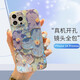 江銘 適用蘋果14pro max手機殼14 Pro Max保護套全包防摔防指紋新創(chuàng)意高級感軟外殼藍光油畫款紫色花